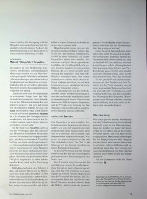 Vorschauseite 2: Neue Denkwege beschreiten In der Hospizakademie philosophieren