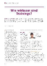 Vorschauseite 1: Wie wirksam sind Trainings?