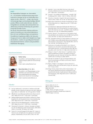 Vorschauseite 5: Lärm(-belästigung) auf der Intensivstation – Wahrnehmungen von Patienten