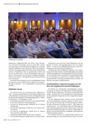 Vorschauseite 2: Kongress für Kinderund Jugendmedizin 2025 in Leipzig: Themen - Inhalte - Impressionen