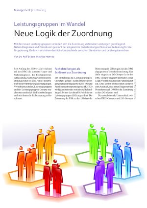 Vorschauseite 1: Leistungsgruppen im Wandel Neue Logik der Zuordnung
