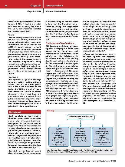 Vorschauseite 2: Post-Intensive-Care-Syndrom als pflegesensitiver Faktor intensivpflegerischer Versorgung