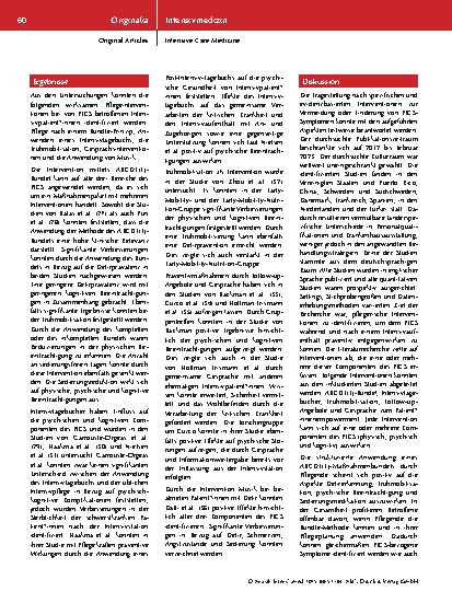 Vorschauseite 4: Post-Intensive-Care-Syndrom als pflegesensitiver Faktor intensivpflegerischer Versorgung
