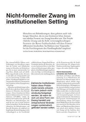 Vorschauseite 1: Nicht-formeller Zwang im institutionellen Setting