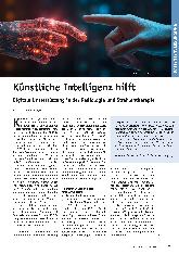 Vorschauseite 1: Künstliche Intelligenz hilft digitale Unterstützung in der Radiologie und Strahlentherapie.