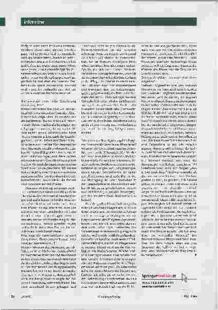 Vorschauseite 3: Interview: Pflege im Stress. Investition in Fachwissen, Selbstund Sozialkompetenzen hilft.