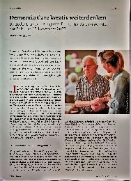 Vorschauseite 1: Dementia Care kreativ weiterdenken: St. Gatter Demenz-Kongress „Dementia Care im Wandel der Zeit“ am 15. November 2023