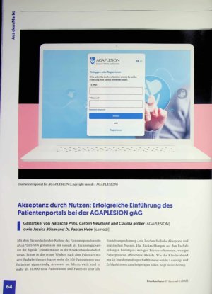 Vorschauseite 1: Akzeptanz durch Nutzen: Erfolgreiche Einführung des Patientenportals bei der AGAPLESION gAG