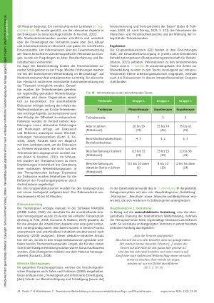 Vorschauseite 3: Teaminterne Weiterbildung in der neurorehabilitativen Ergound Physiotherapie. Eine qualitative Studie zu Gestaltungsmöglichkeiten und Erfahrungen