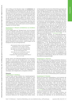 Vorschauseite 6: Teaminterne Weiterbildung in der neurorehabilitativen Ergound Physiotherapie. Eine qualitative Studie zu Gestaltungsmöglichkeiten und Erfahrungen