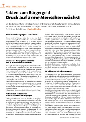 Vorschauseite 1: Fakten zum Bürgergeld Druck auf arme Menschen wächst