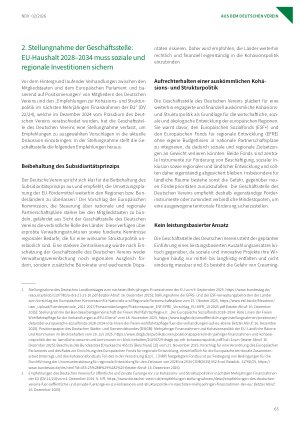 Vorschauseite 2: Mehr Flexibilität, weniger Partnerschaft? Zur Zukunft der europäischen Strukturförderung im Mehrjährigen Finanzrahmen der EU 2028 – 2034