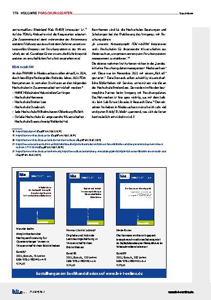Vorschauseite 3: Zu den FDM-Landesinitiativen und Arbeiten im Research Data Management an den Hochschulen in Deutschland im Jahr 2024.