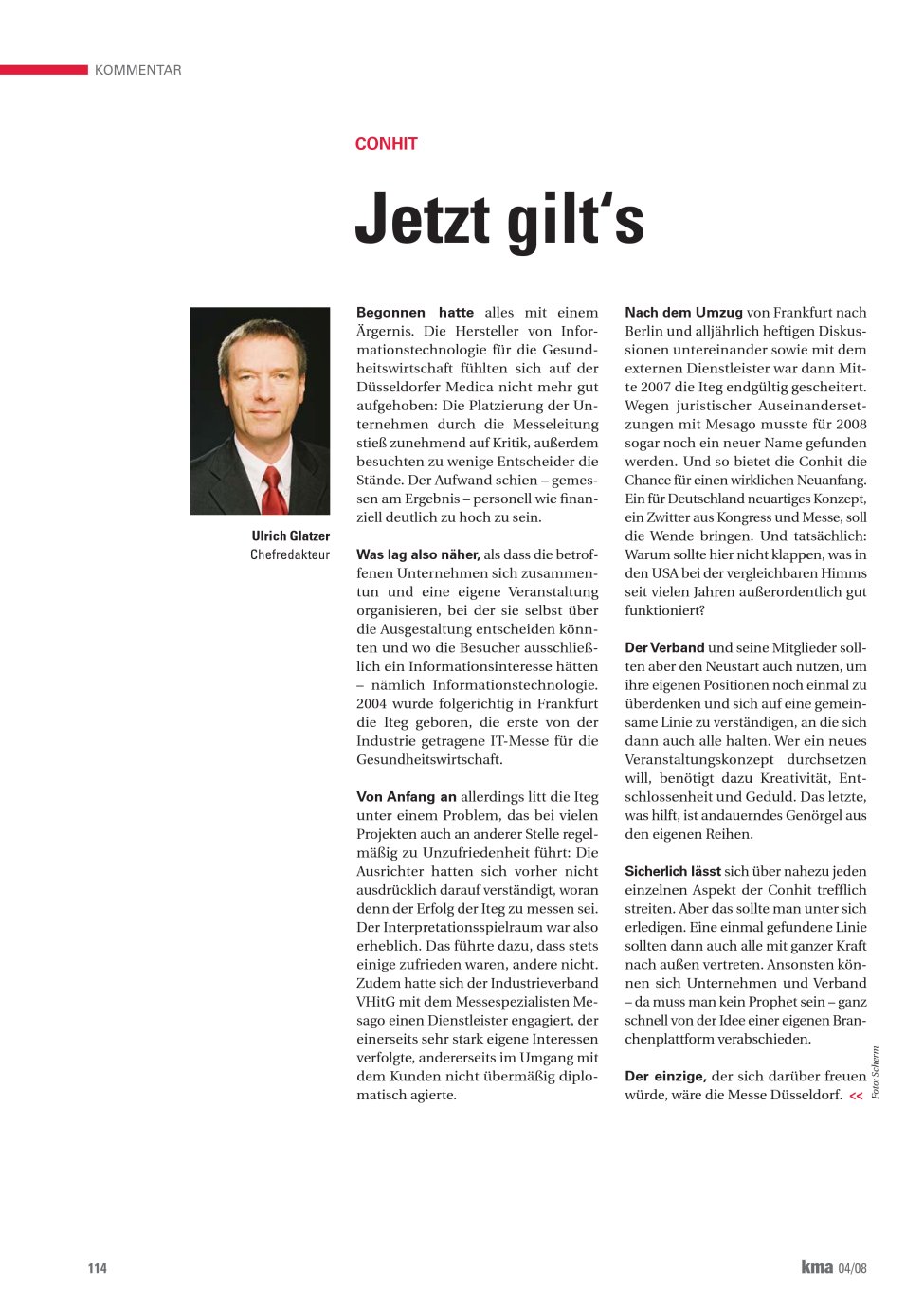 Vorschauseite 1: Jetzt gilt?s