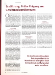 Vorschauseite 1: Ernährung: Frühe Prägung von Geschmackspräferenzen