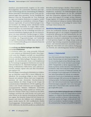 Vorschauseite 4: Bakteriophagen in der Tuberkulosetherapie