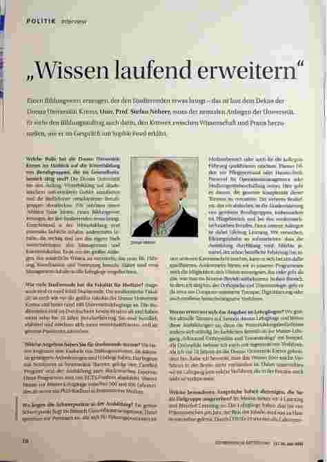 Vorschauseite 1: "Wissen laufend erweitern. "