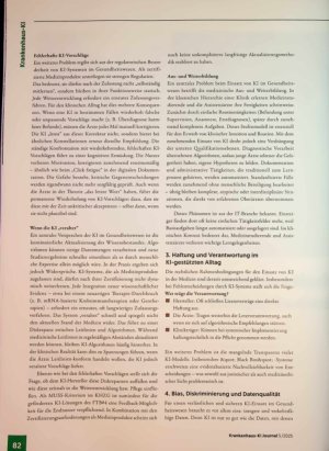 Vorschauseite 3: Künstliche Intelligenz im Gesundheitswesen: Disruptiver Fortschritt oder Gefahr für die ärztliche Integrität?