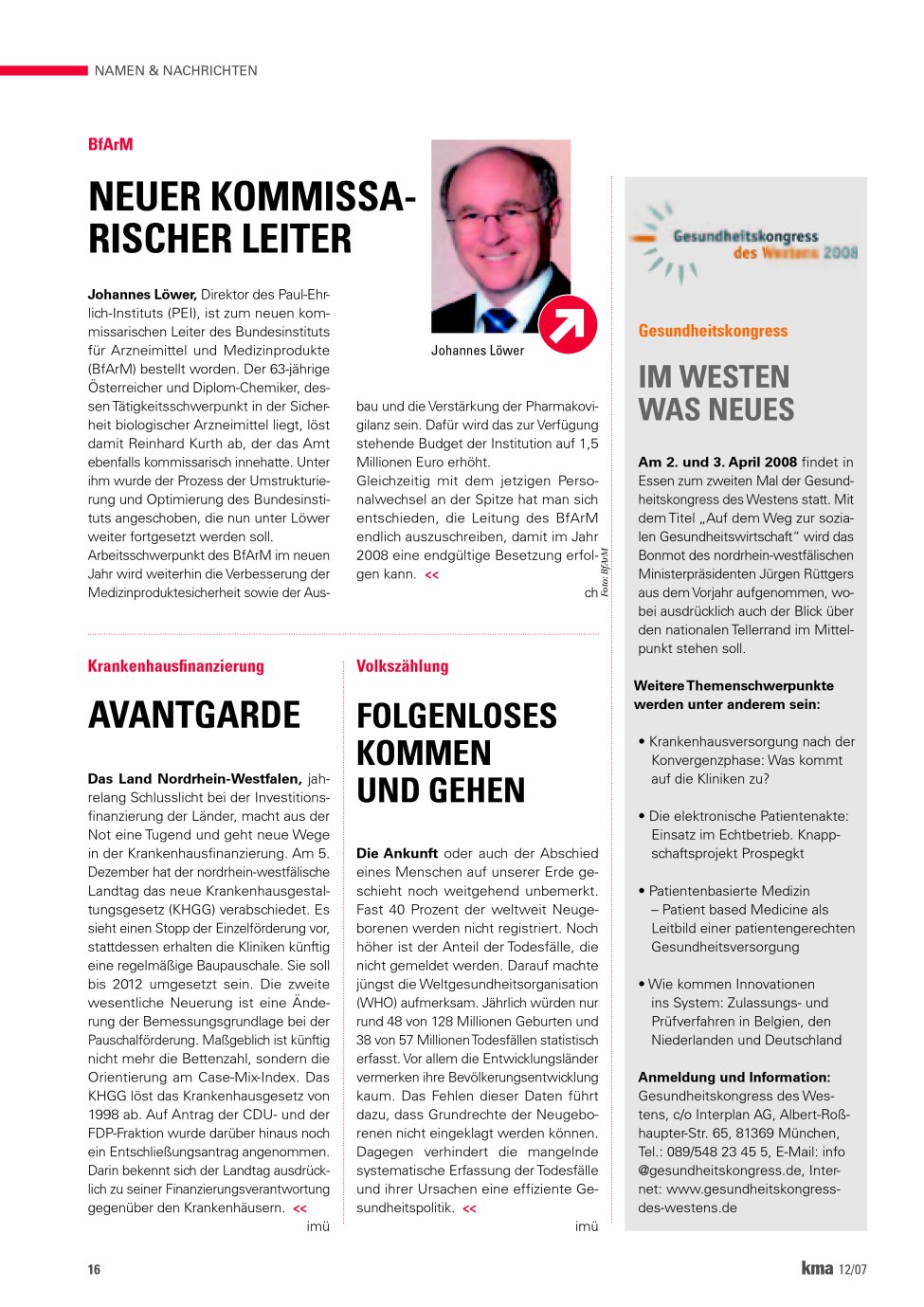 Vorschauseite 1: Avantgarde
