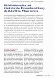 Vorschauseite 1: Mit Inklusionskultur und interkultureller Personalentwicklung die Zukunft der Pflege sichern
