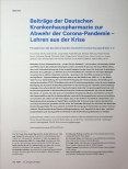 Vorschauseite 1: Beiträge der Deutschen Krankenhauspharmazie zur Abwehr der Corona-Pandemie - Lehren aus der Krise
