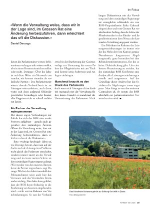 Vorschauseite 4: Die Meinungsbildung im Bündner Parlament mitgestalten