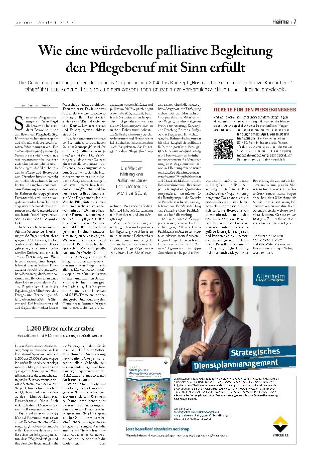 Vorschauseite 1: Wie eine würdevolle palliative Begleitung den Pflegeberuf mit Sinn erfüllt