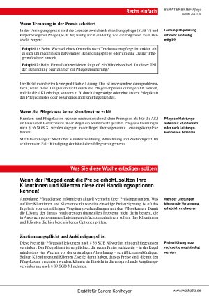 Vorschauseite 5: Beraterbrief Pflege Heft 16-2025
