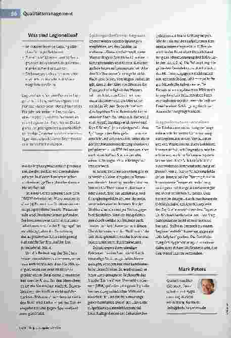 Vorschauseite 3: Trinkwasserhygiene und -aufbereitung Wo die Gefahren lauern