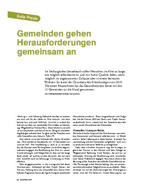Vorschauseite 1: Gemeinden gehen Herausforderungen gemeinsam an.