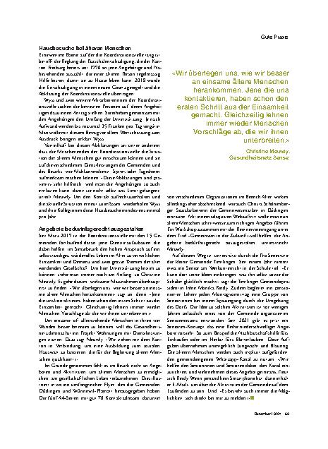 Vorschauseite 3: Gemeinden gehen Herausforderungen gemeinsam an.