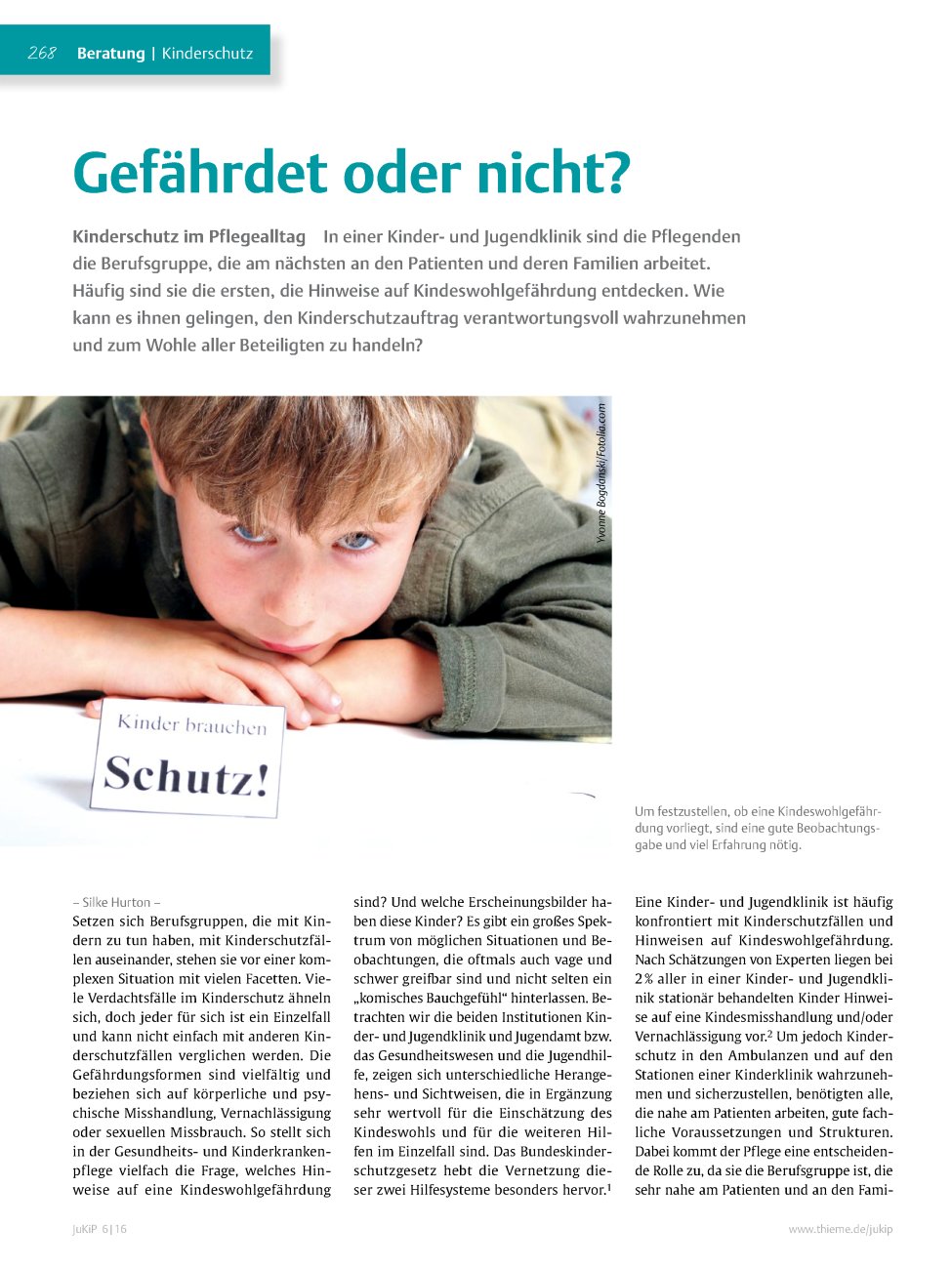 Vorschauseite 1: Gefährdet oder nicht?