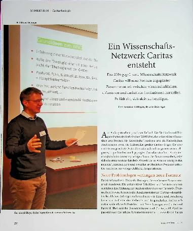 Vorschauseite 1: Ein Wissenschafts-Netzwerk Caritas entsteht