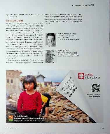 Vorschauseite 4: Ein Wissenschafts-Netzwerk Caritas entsteht