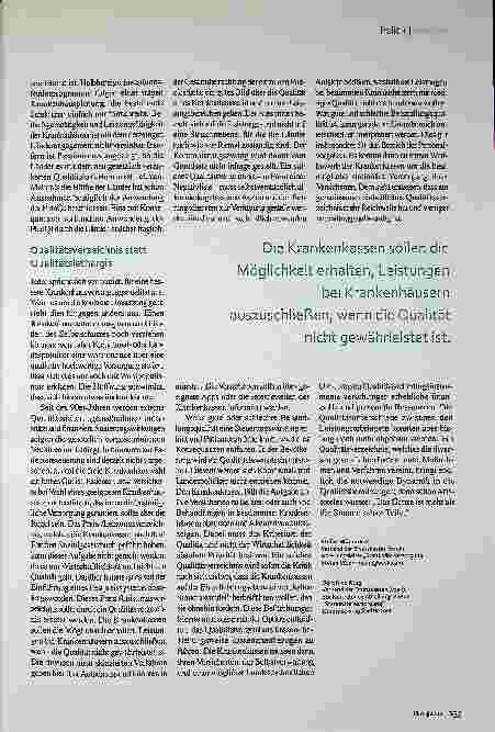 Vorschauseite 4: Qualitätssicherung: Mehr Dynamik durch ein Qualitätsverzeichnis