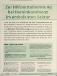Vorschauseite 1: Zur Hilfsmittelberatung bei Harninkontinenz im ambulanten Sektor.