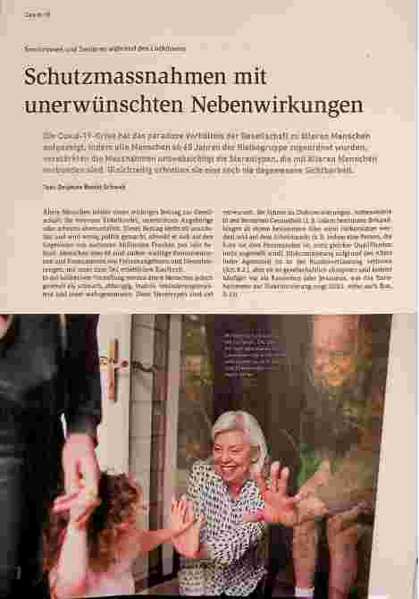 Vorschauseite 1: Seniorinnen und Senioren während des Lockdowns - Schutzmaßnahmen mit unerwünschten Nebenwirkungen
