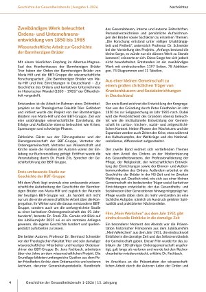 Vorschauseite 6: Geschichte der Gesundheitsberufe Gesamtausgabe 1-2026