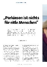 Vorschauseite 1: "Parkinson ist nichts für eitle Menschen"