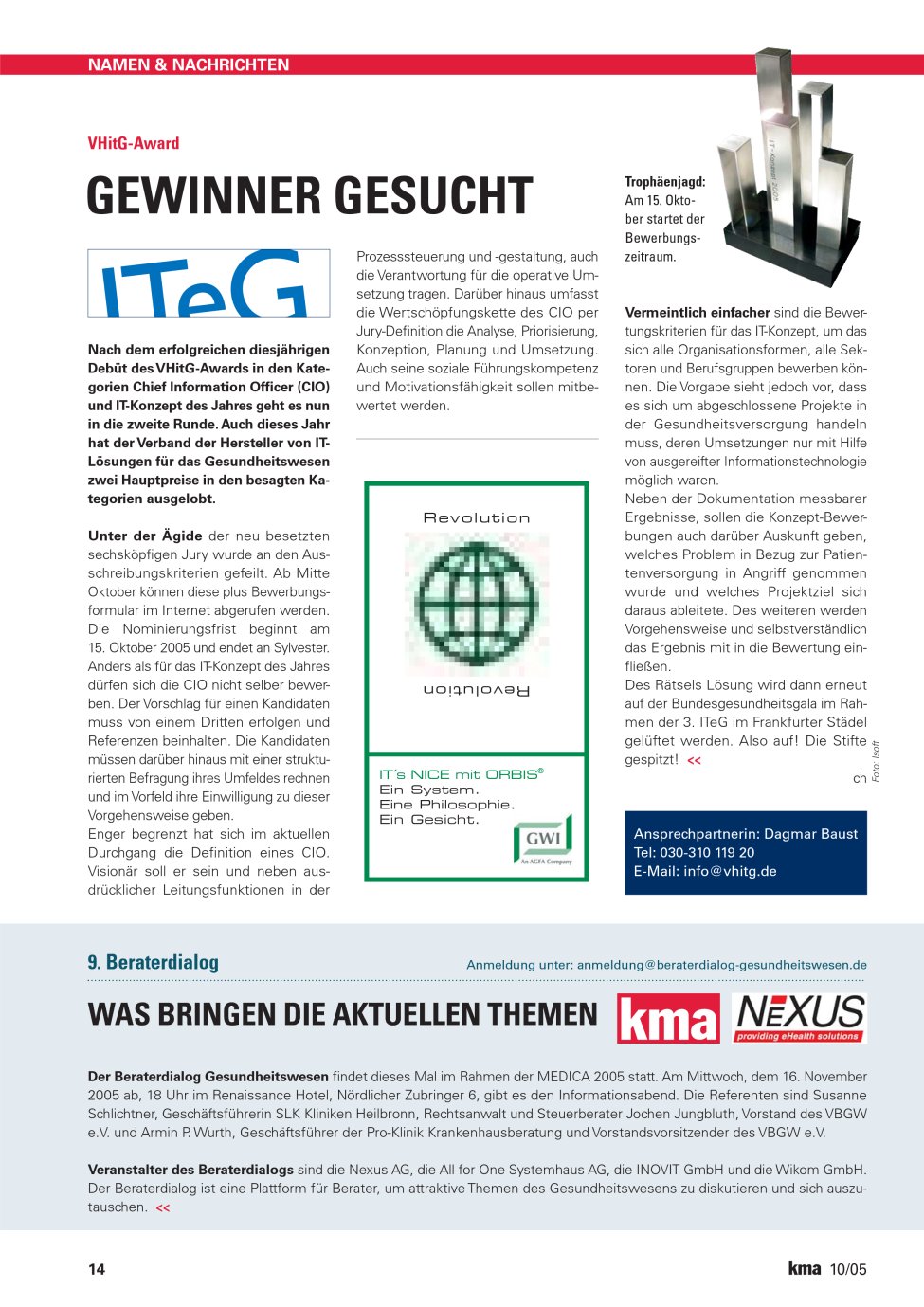 Vorschauseite 1: Gewinner gesucht