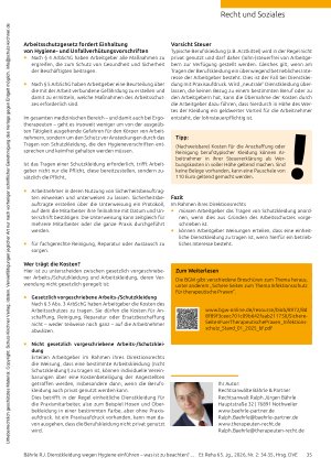 Vorschauseite 2: Dienstkleidung wegen Hygiene einführen – was ist zu beachten?