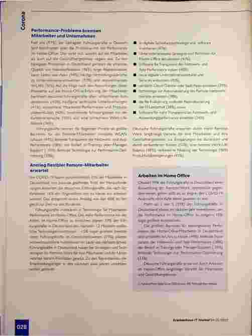Vorschauseite 2: "Future of Work" zeigt neue Entwicklungen im Homeoffice in Klinik und anderen Branchen.