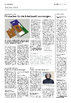 Vorschauseite 1: Fit machen für die Arbeitswelt von morgen