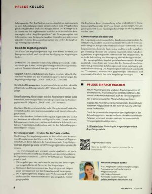 Vorschauseite 3: Angehörigenvisite: Fragen klären, Transparenz schaffen