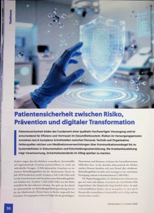 Vorschauseite 1: PatientensicherheiS zwischen Risiko, Prävention und digitaler Transformation