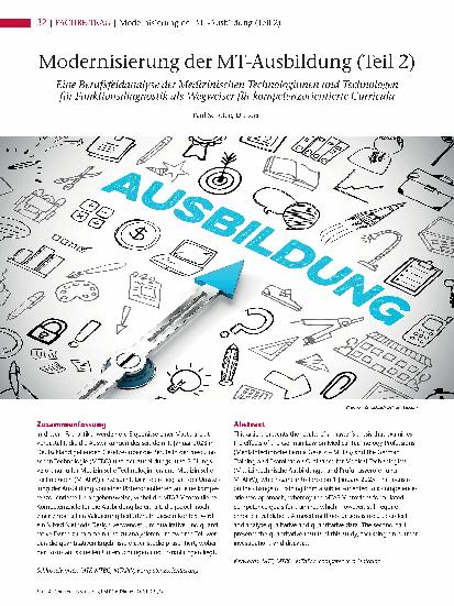 Vorschauseite 1: Modernisierung der MTAusbildung (Teil 2)