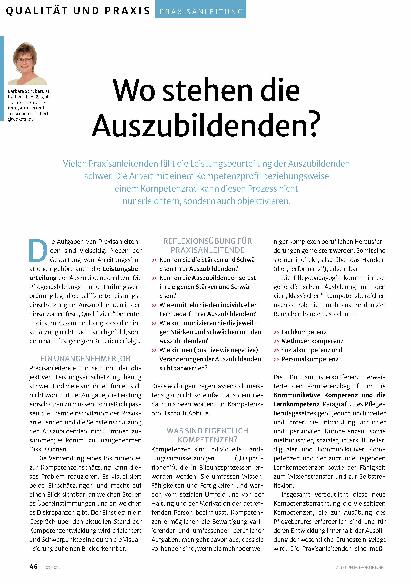 Vorschauseite 1: Wo stehen die Auszubildenden?