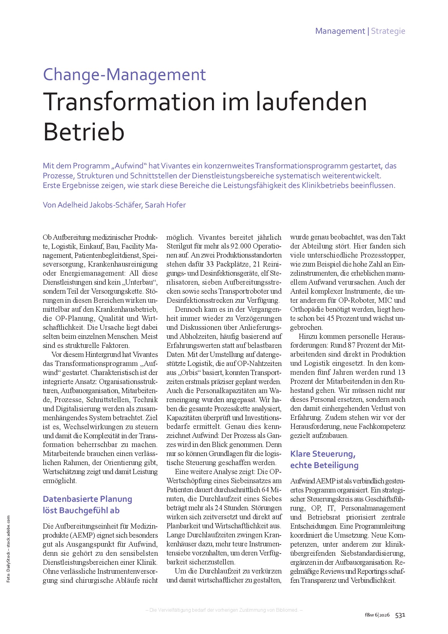 Vorschauseite 2: Transformation im laufenden Betrieb