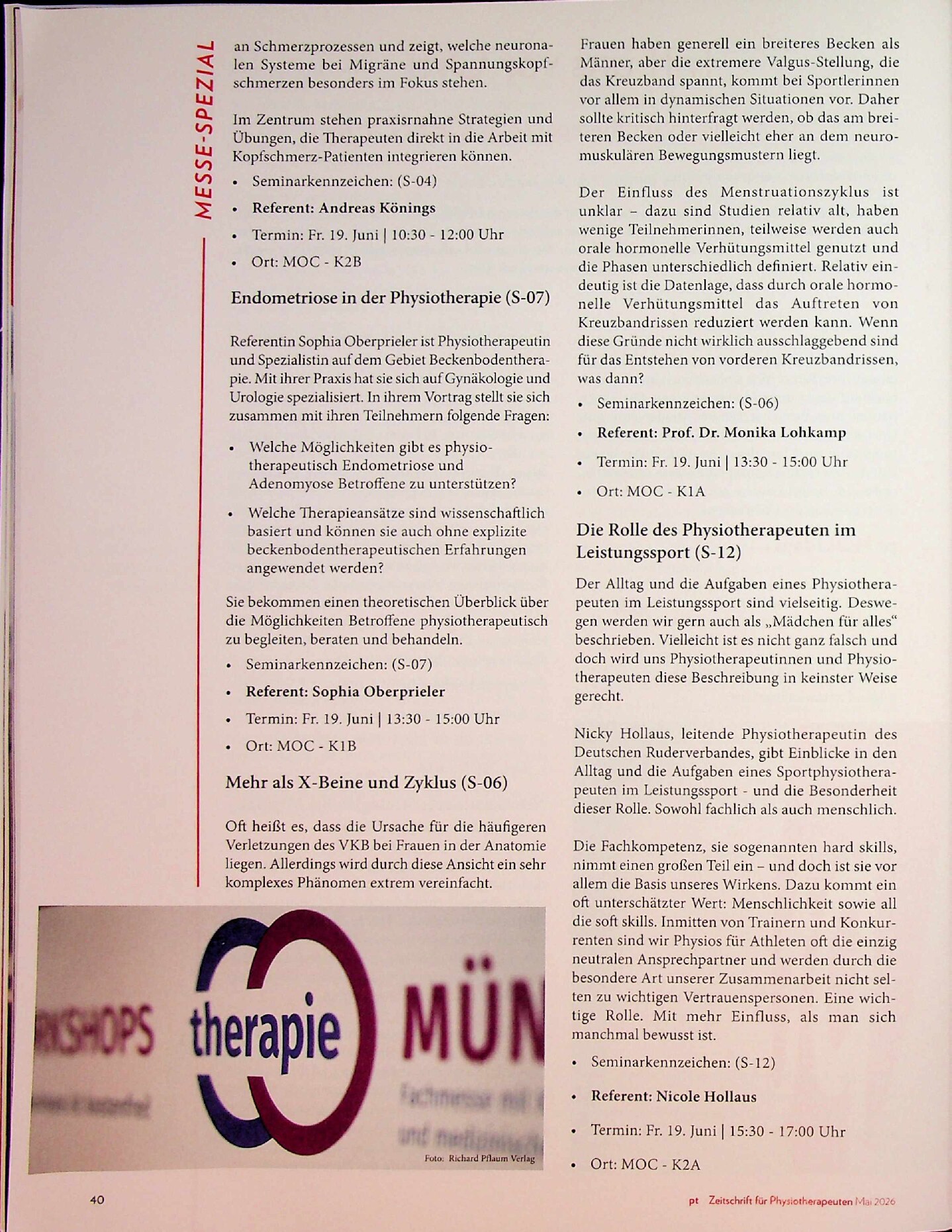 Vorschauseite 2: Countdown zur Therapie MÜNCHEN 2026