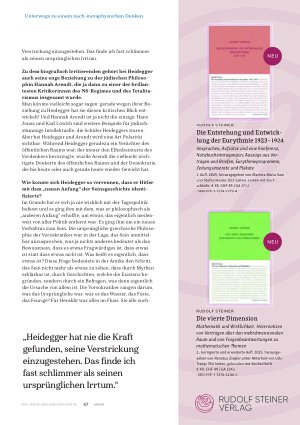 Vorschauseite 4: Ausgerechnet Heidegger